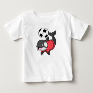 Camiseta De Bebé Killerwhale como jugador de fútbol con fútbol