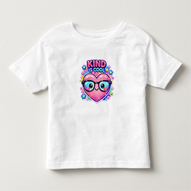 Camiseta De Bebé Kind Is Cool – Cute Toddler Girl T-Shirt (Anverso)