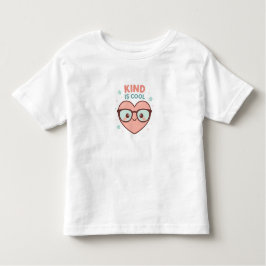Camiseta De Bebé Kind Is Cool Heart – Cute Toddler Girl T-Shirt