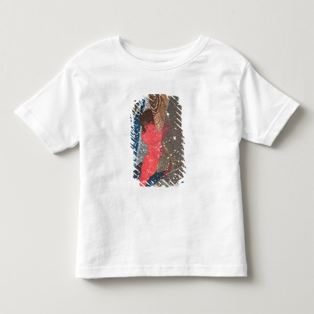 Camiseta De Bebé Kintoki nada encima de la cascada (Anverso)