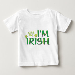 Camiseta De Bebé Kiss Me Im Irish