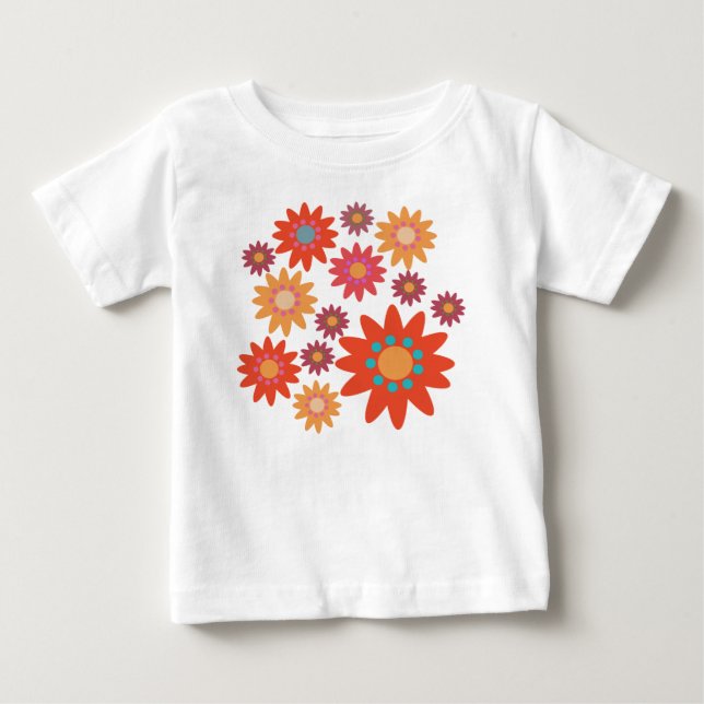 Camiseta De Bebé Kit Florido: Macacão para bebê (Anverso)