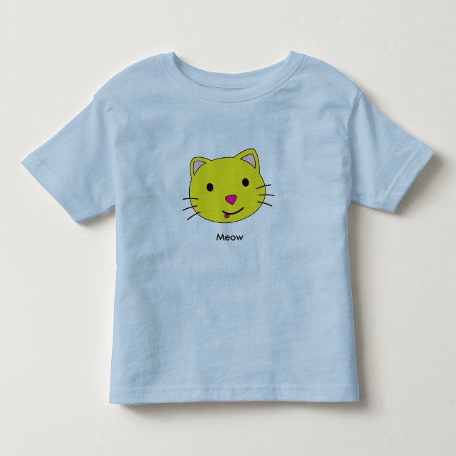 Camiseta De Bebé kitten, Meow (Anverso)
