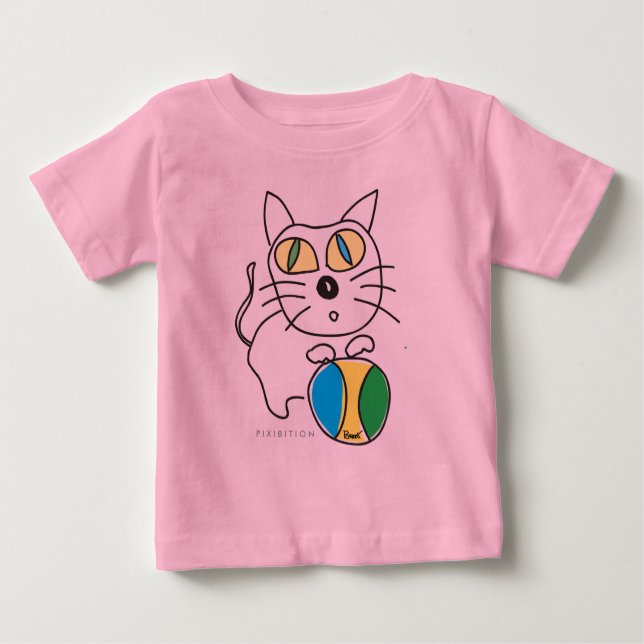 Camiseta De Bebé Kitty Beach Ball Infant Long Sleeve (Anverso)