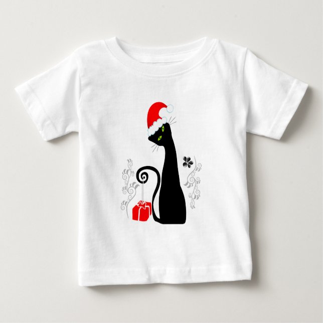 Camiseta De Bebé Kitty, Navidades modernos (Anverso)