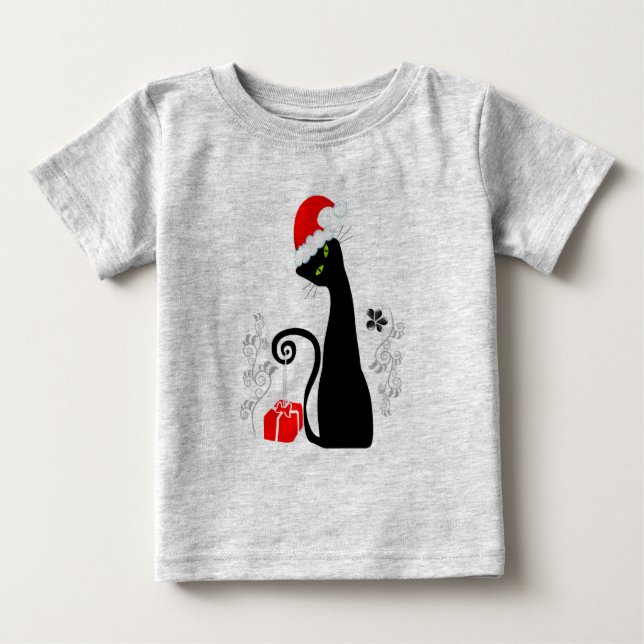 Camiseta De Bebé Kitty, Navidades modernos (Anverso)