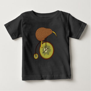 Camiseta De Bebé Kiwi Bicicleta para Aves