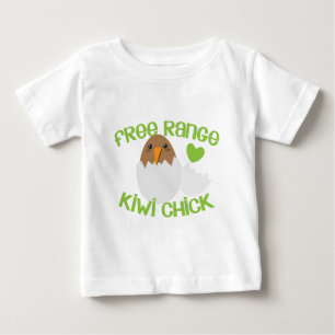 Camiseta De Bebé KIWI Chick Free Range Nueva Zelanda