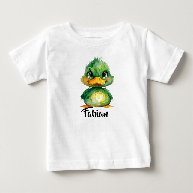 Camiseta De Bebé Kleine grüne Ente  (Anverso)