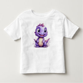 Camiseta De Bebé Kleine Paarse Dino