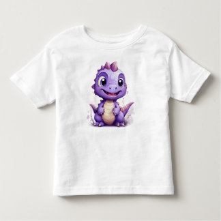 Camiseta De Bebé Kleine Paarse Dino
