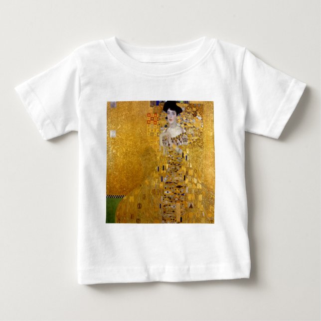 Camiseta De Bebé Klimt , “ Adele Bloch-Bauer I ” (Anverso)