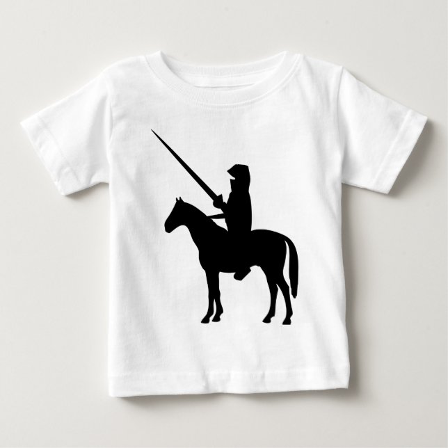 Camiseta De Bebé Knight negro (Anverso)