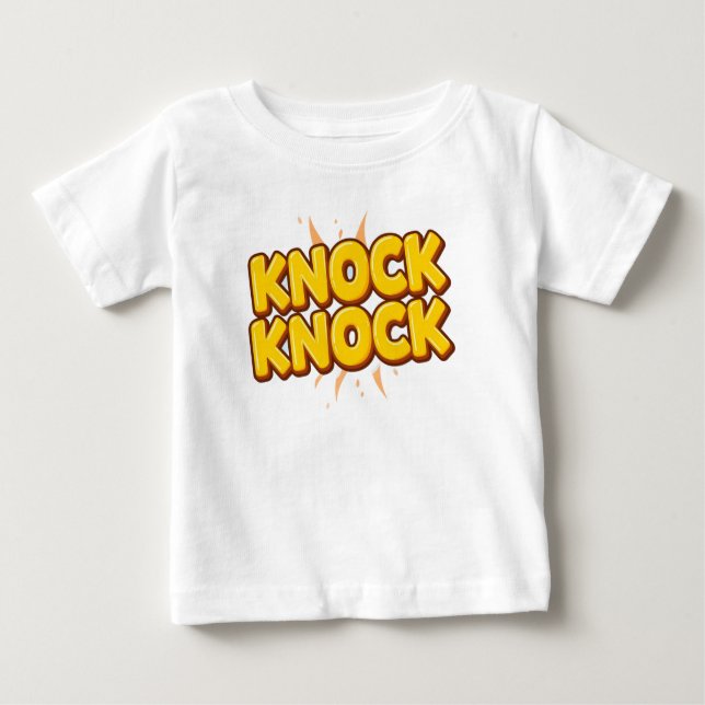 Camiseta De Bebé Knock knock (Anverso)