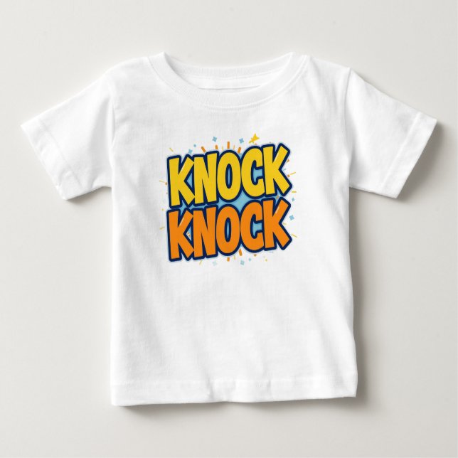 Camiseta De Bebé Knock knock  (Anverso)