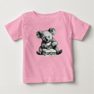 Camiseta De Bebé Koala comiendo un bocadillo Oso Cuerdo