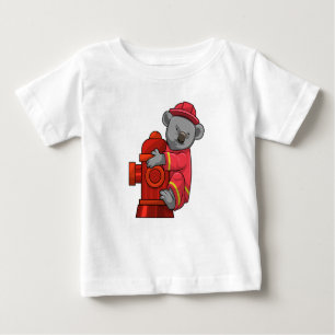 Camiseta De Bebé Koala como bombero con hidrógeno