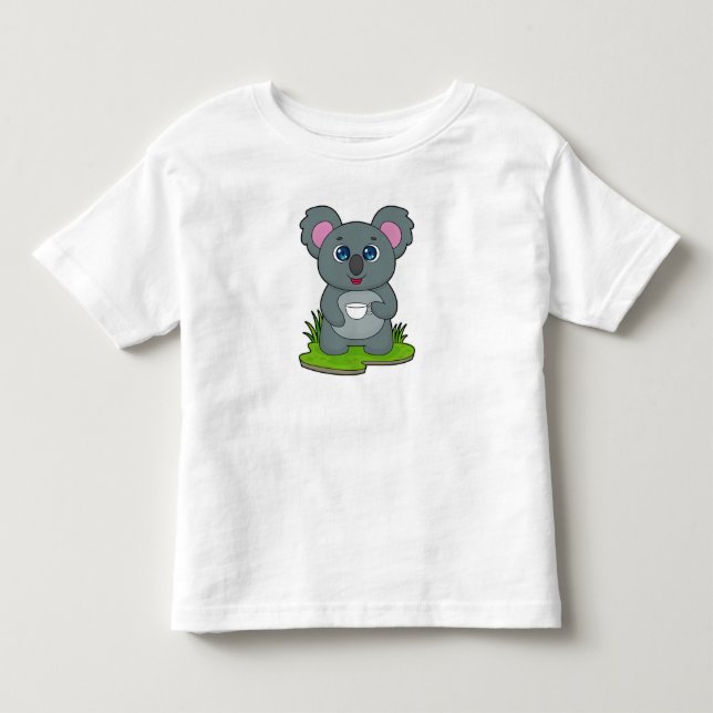 Camiseta De Bebé Koala con café (Anverso)