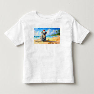 Camiseta De Bebé Koala de Sol y Oleaje con Sombrero de Santa