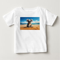 Koala en una playa de arena