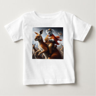 Camiseta De Bebé Koala Kangaroo Rider