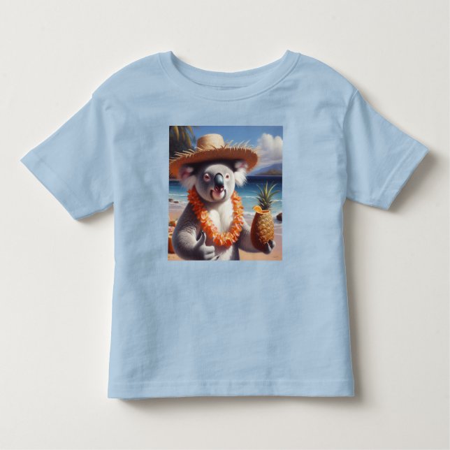 Camiseta De Bebé Koala Luau (Anverso)