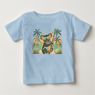 Camiseta De Bebé Koala relajándose en la playa – Vibra tropical de