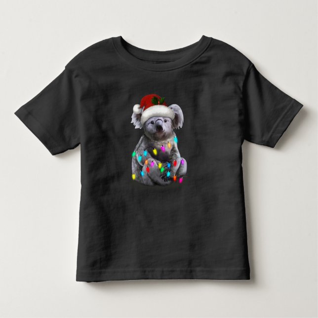 Camiseta De Bebé Koala Sentado Con Navidades Enfoca La Temporada De (Anverso)