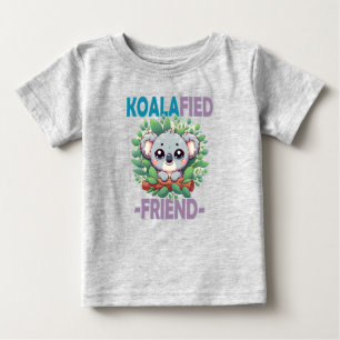 Camiseta De Bebé Koalafied Friend divertido juego de palabras Cute 