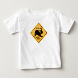 Camiseta De Bebé Koalas Siguiente 4 Km Rótulo Cute