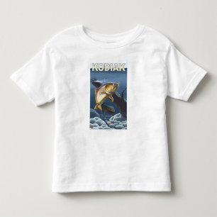 Camiseta De Bebé Kodiak, sección representativa de la trucha de