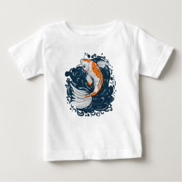 Camiseta De Bebé Koi Maestro de curvado de agua para peces