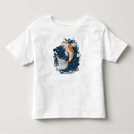 Camiseta De Bebé Koi Maestro de curvado de agua para peces
