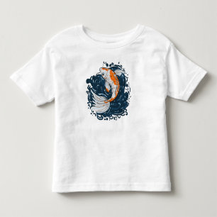 Camiseta De Bebé Koi Maestro de curvado de agua para peces