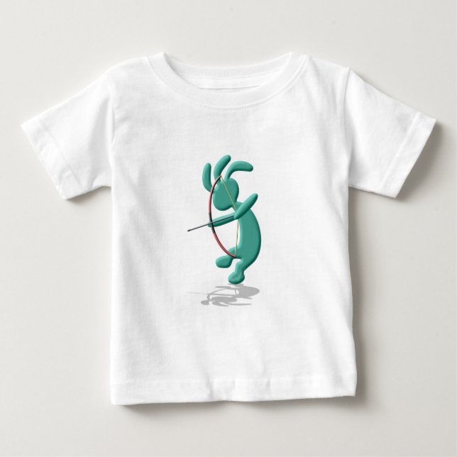 Camiseta De Bebé Kokopelli embroma tiro al arco (Anverso)
