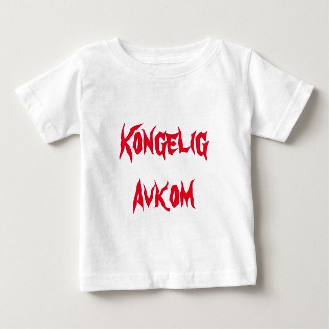 Camiseta De Bebé Kongelig Avkom, descendiente real en noruego (Anverso)