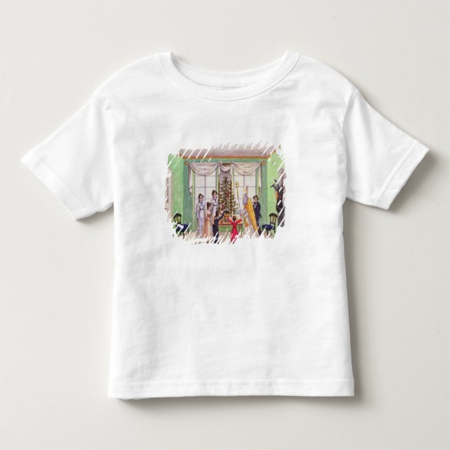 Camiseta De Bebé Krampus y San Nicolás del diario de Carl (Anverso)