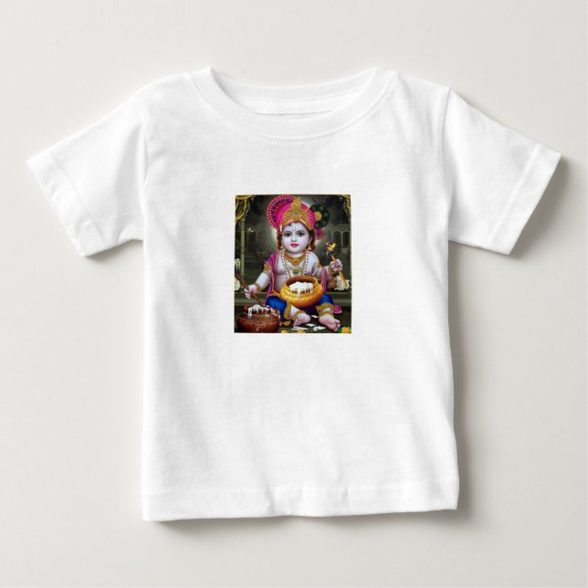 Camiseta De Bebé krishna Baby T- Shirt (Anverso)