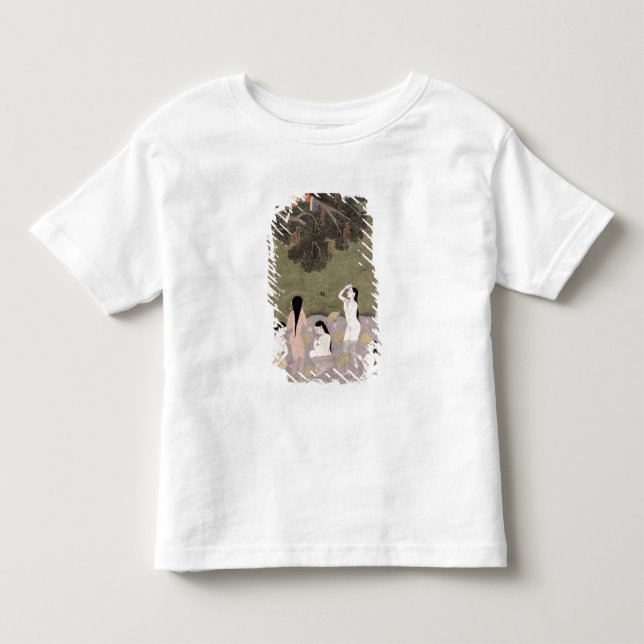 Camiseta De Bebé Krishna con la ropa de los Chicas de vaca, (Anverso)