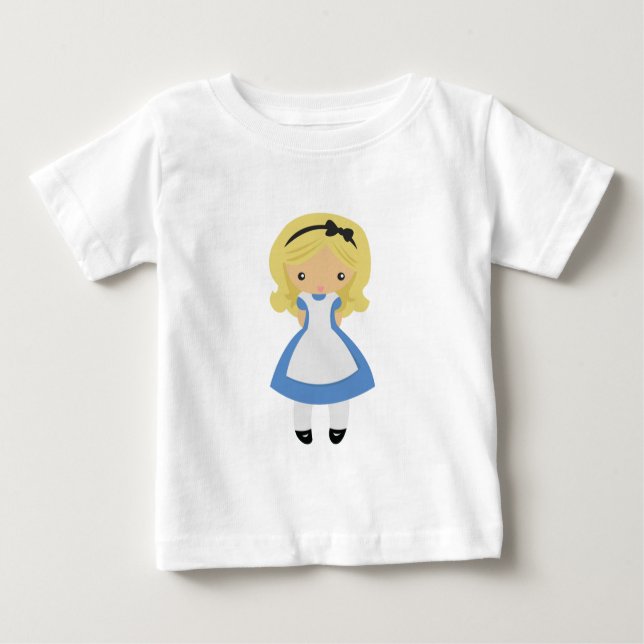 Camiseta De Bebé KRW Alicia linda en el país de las maravillas (Anverso)