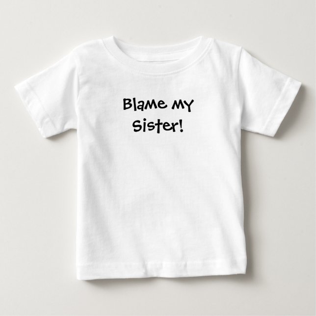 Camiseta De Bebé ¡KRW culpa a mi hermana! (Anverso)