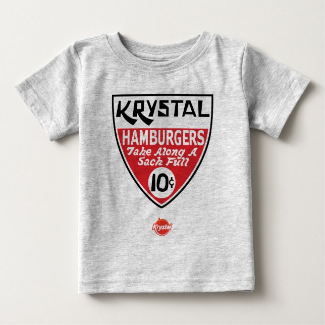 Camiseta De Bebé Krystal escudo de 10 centavos (Anverso)
