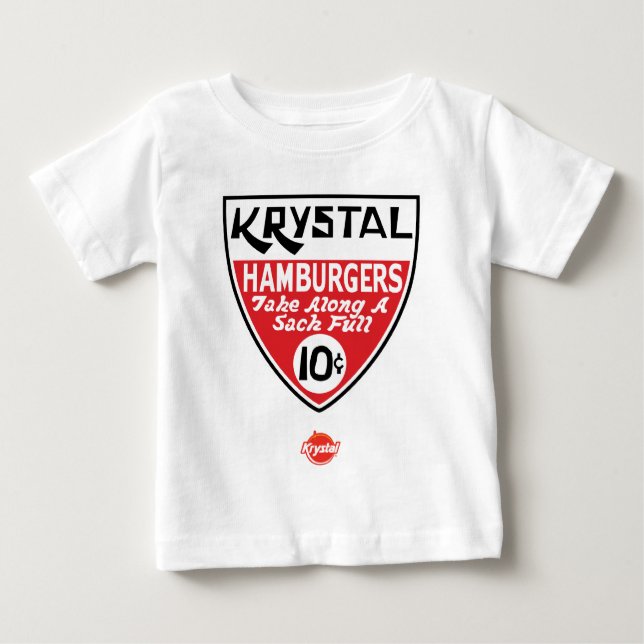 Camiseta De Bebé Krystal escudo de 10 centavos (Anverso)