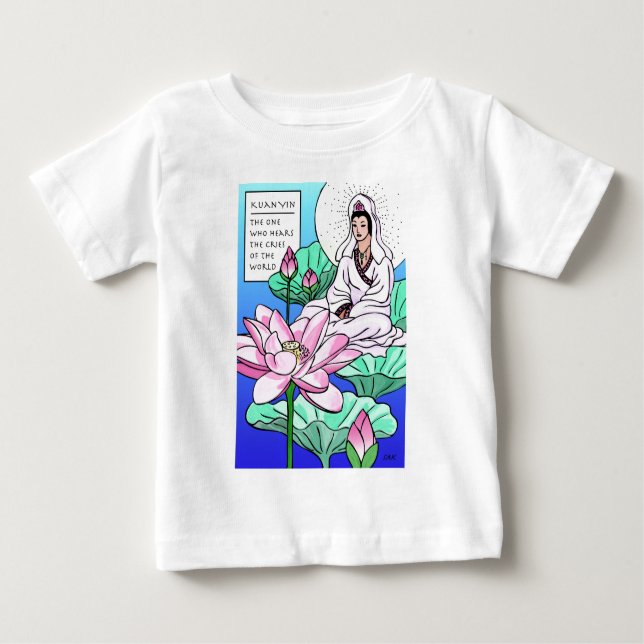 Camiseta De Bebé Kuan Yin, Quan Yin, oye tus gritos (Anverso)