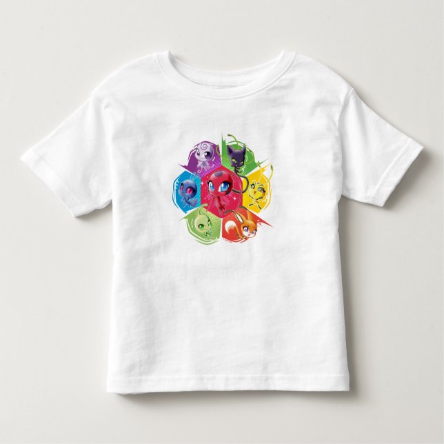 Camiseta De Bebé Kwamis Coloridos (Anverso)