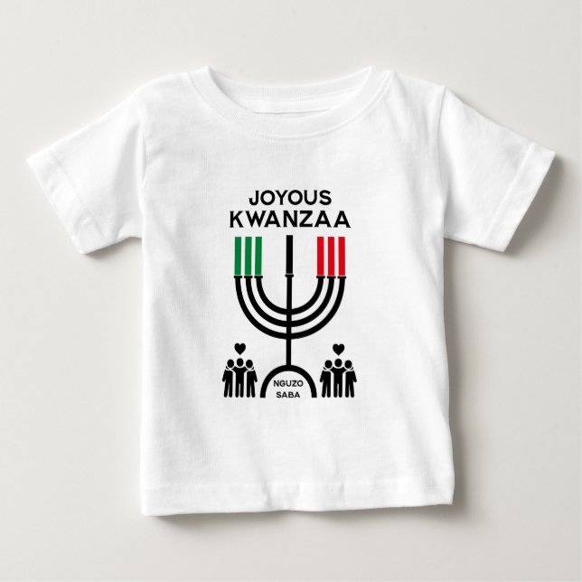 Camiseta De Bebé Kwanzaa Alegre (Anverso)