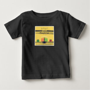 Camiseta De Bebé Kwanzaa Cute Black