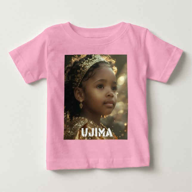 CAMISETA DE BEBÉ KWANZAA - UJIMA - (Anverso)