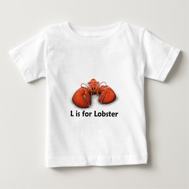 Camiseta De Bebé L está para la langosta (Anverso)