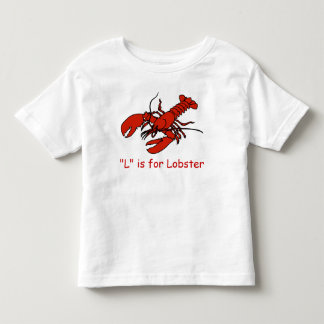 Camiseta De Bebé L está para la langosta aprende deletrear